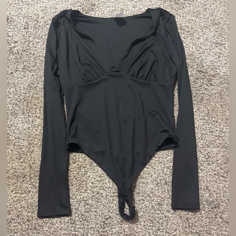 Black Long Sleeve Bodysuit
